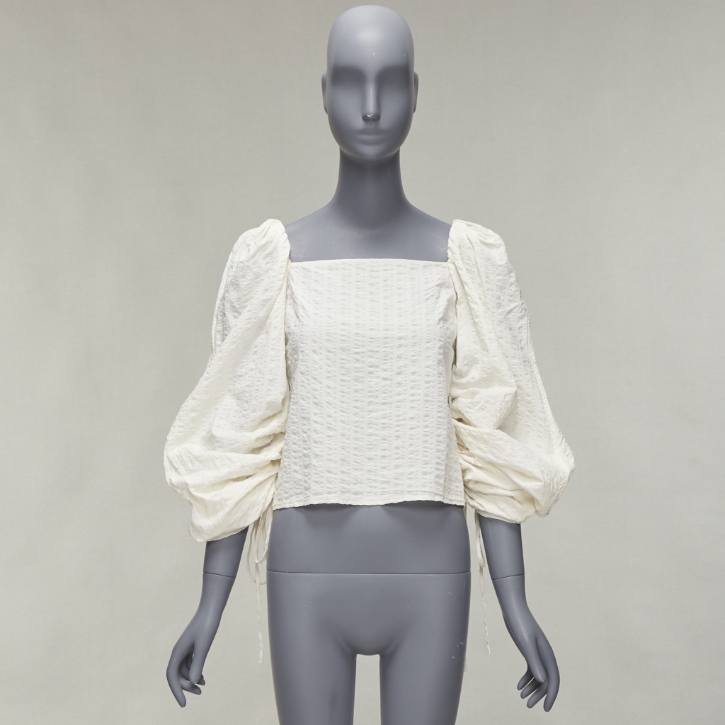 Rejina Pyo Ruched Peasant Top - Image 12