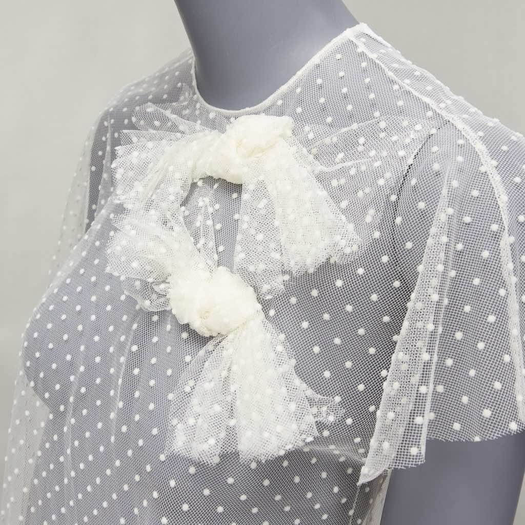 Red Valentino Garavani Polka Dot Sheer Top - Back view