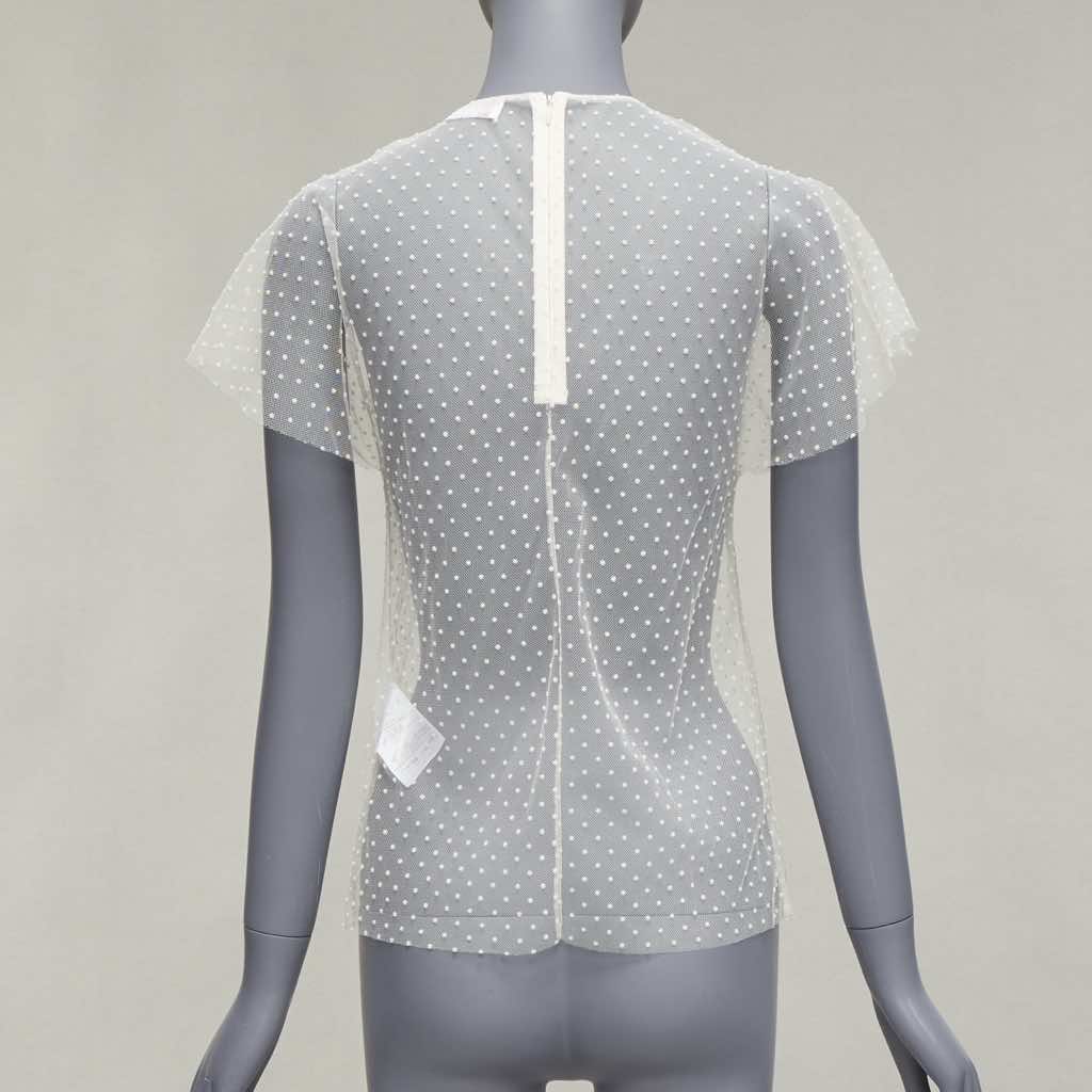 Red Valentino Garavani Polka Dot Sheer Top - Side view