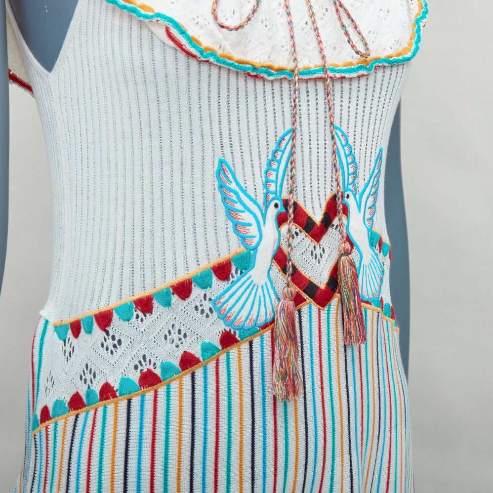 Red Valentino Garavani Bird Embroidery Dress - Back view