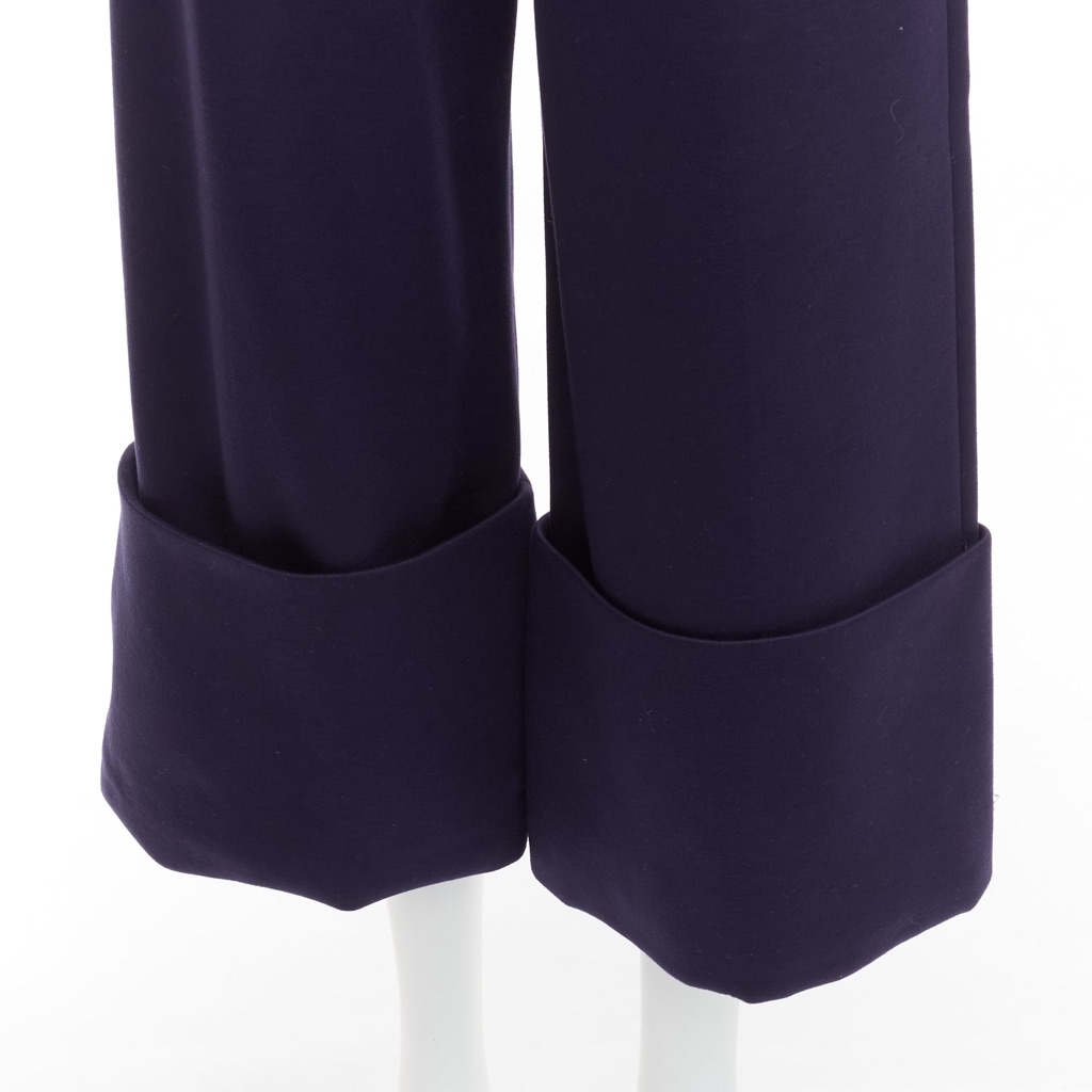 Delpozo Pleated Tapered Pants - Back view