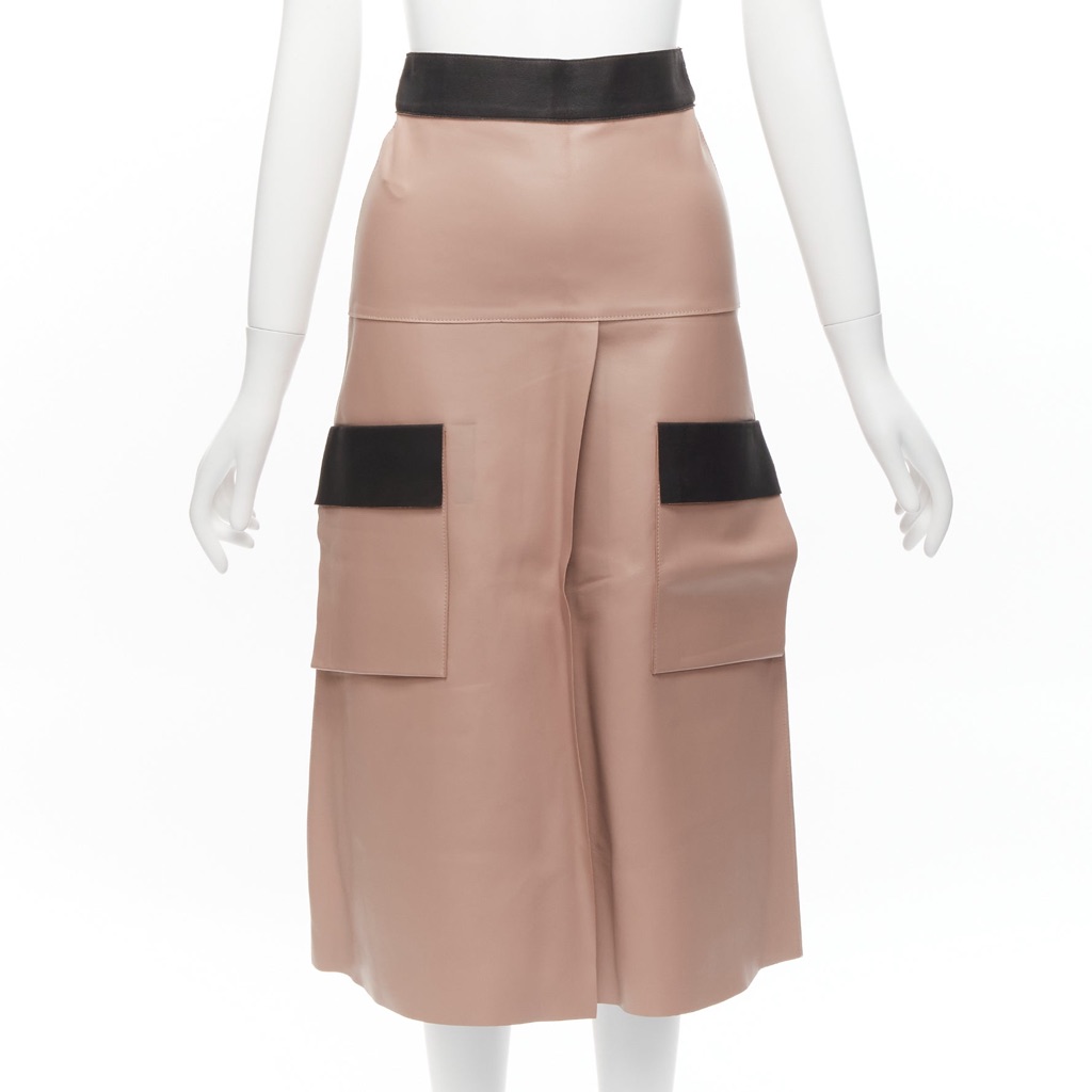 Dion Lee Leather Panel Skirt