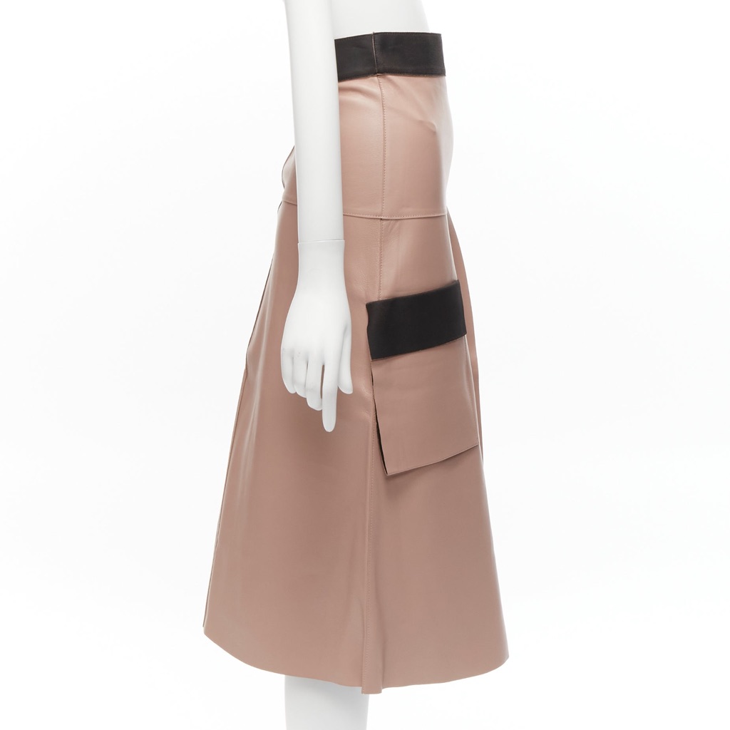 Dion Lee Leather Panel Skirt - 4