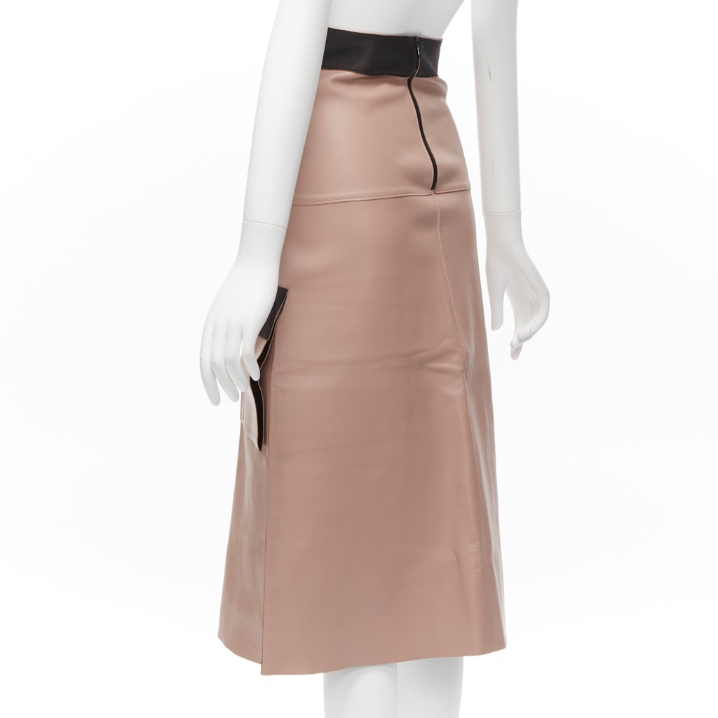 Dion Lee Leather Panel Skirt - Detail 1