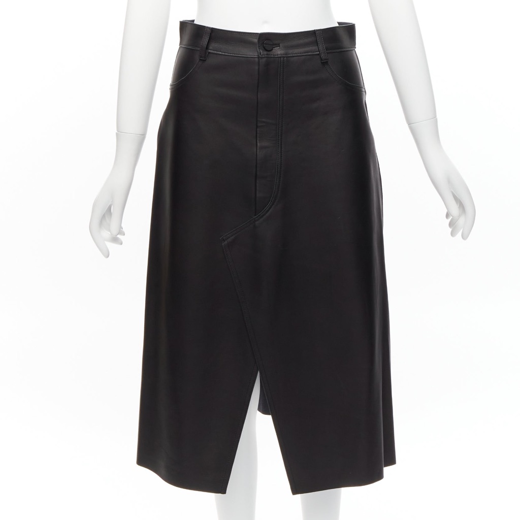 Dion Lee Leather Slit Skirt