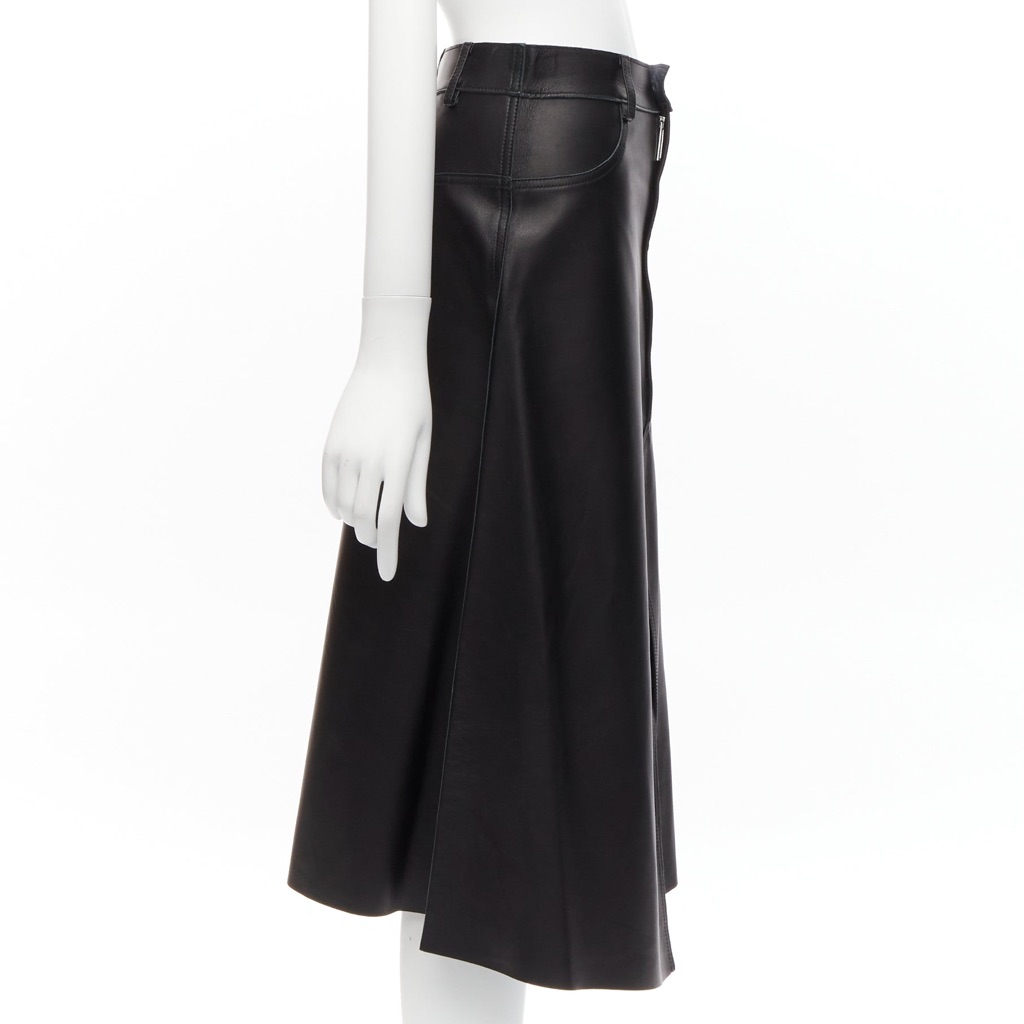 Dion Lee Leather Slit Skirt - 4