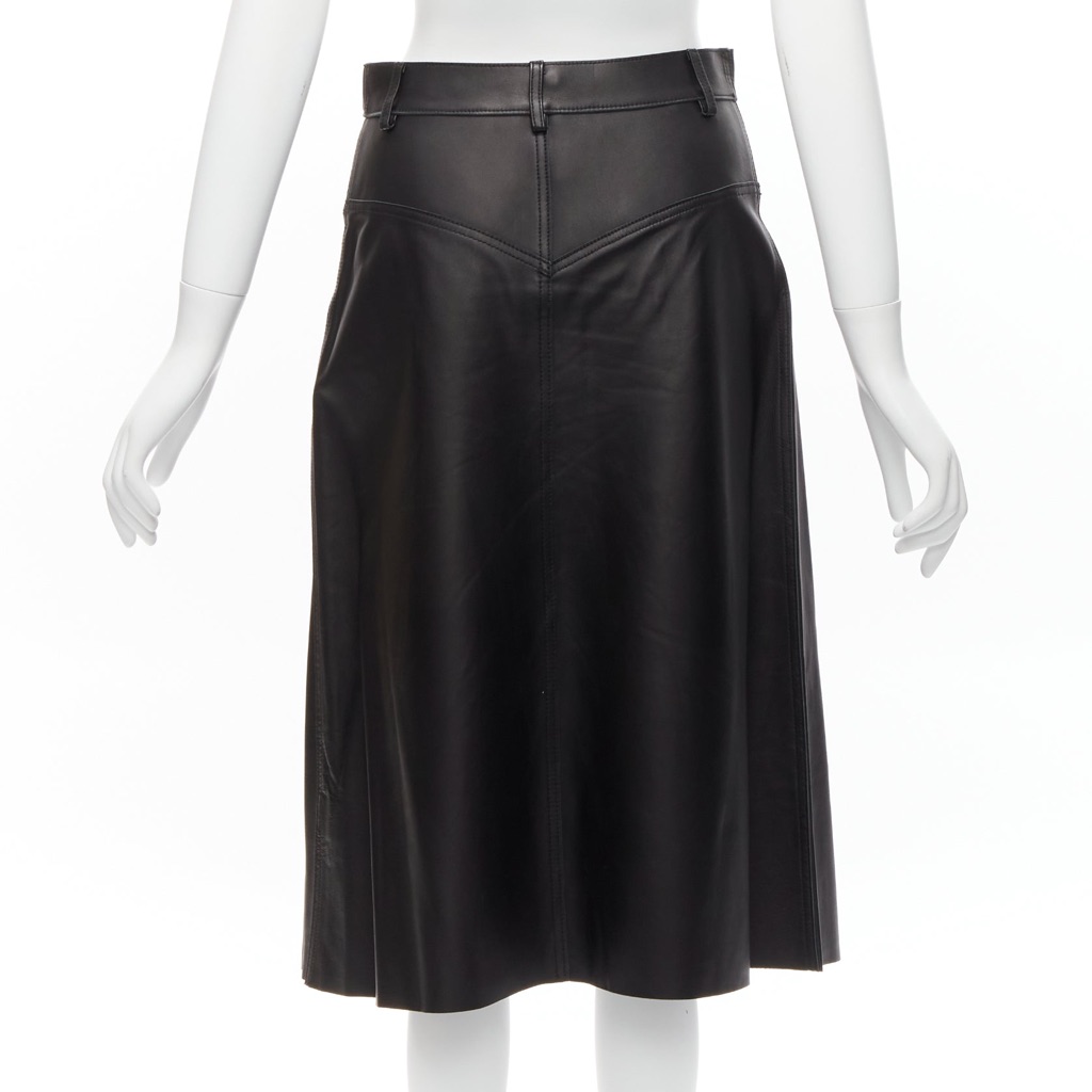 Dion Lee Leather Slit Skirt - Side view