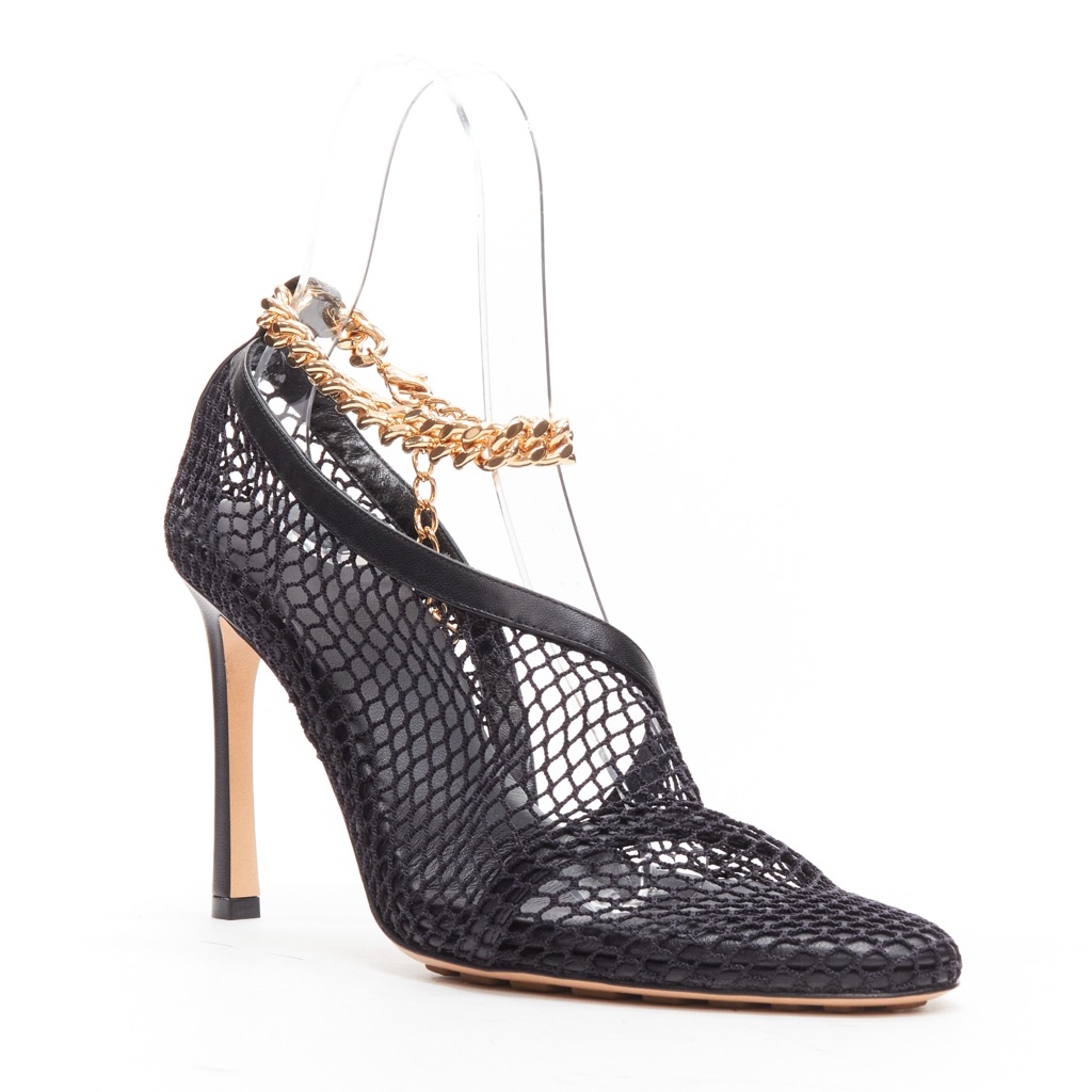 Bottega Veneta Mesh D'Orsay Sandals - Back view