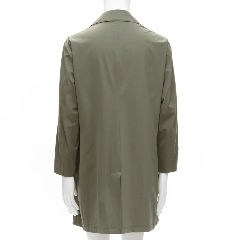 Loro Piana Green Longline Jacket Khaki Polyamide Good - Box View