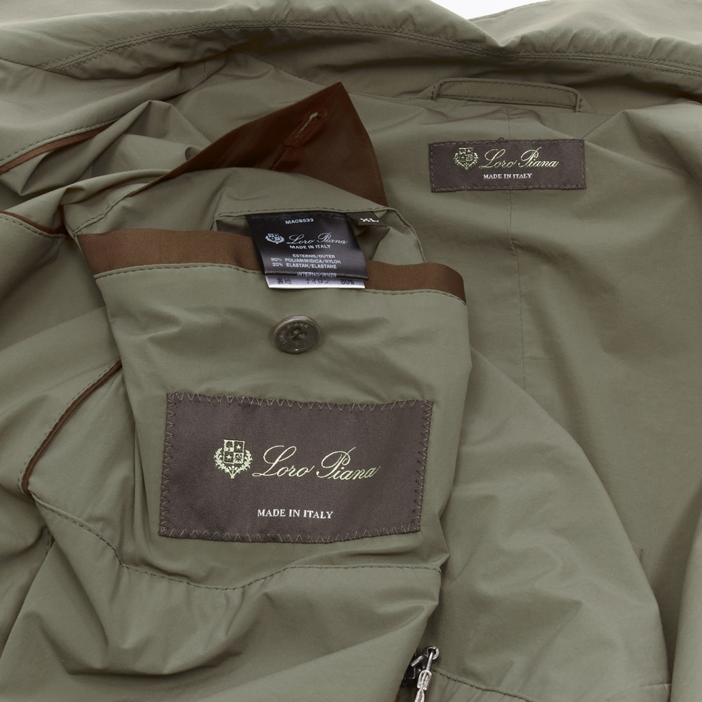 Loro Piana Green Longline Jacket - Image 11