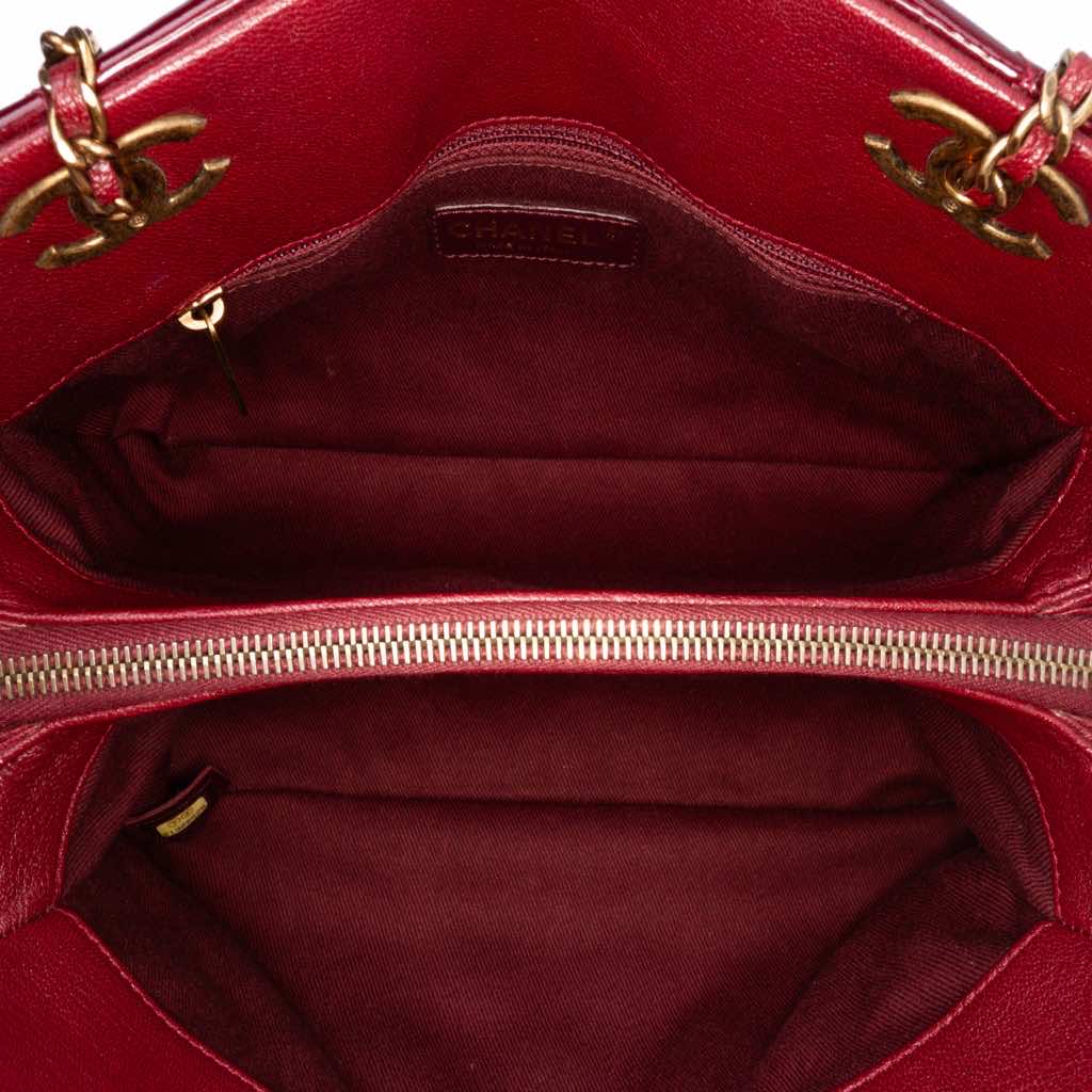 Chanel Paris Salzburg Small Patent and Goatskin CC Eyelet Tote - 4