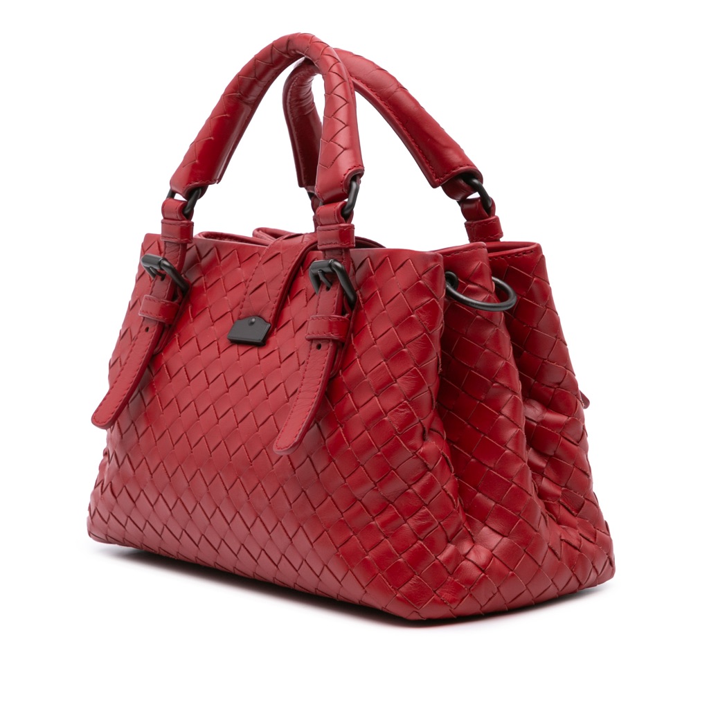 Bottega Veneta Mini Nappa Intrecciato Roma Satchel - 2