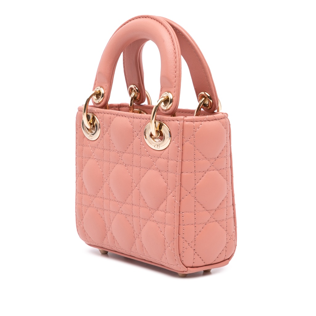 Dior Micro Lambskin Cannage Lady Dior - 2