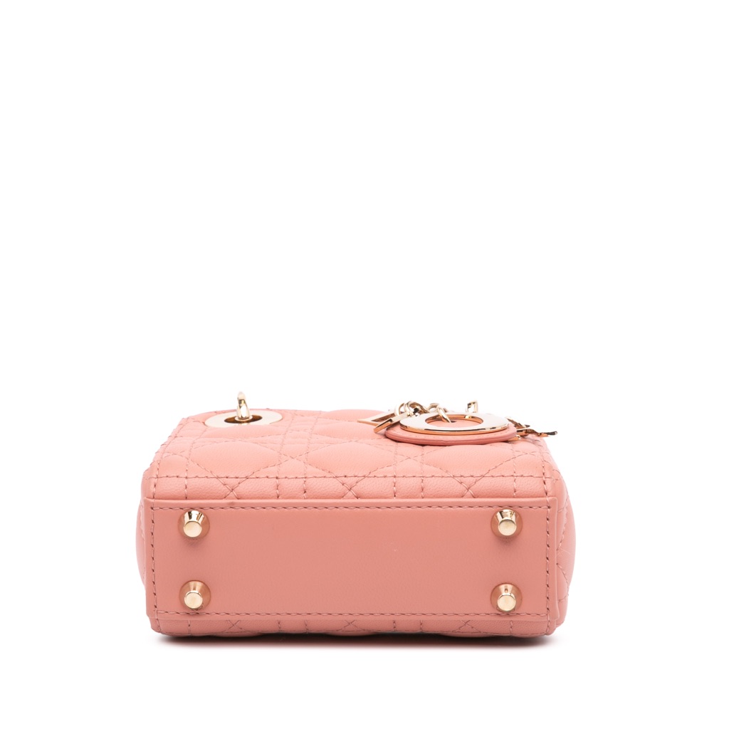 Dior Micro Lambskin Cannage Lady Dior - 3