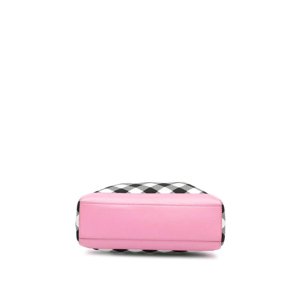 Balmain Canvas Checkered B-Army 26 Shopping Satchel - 3