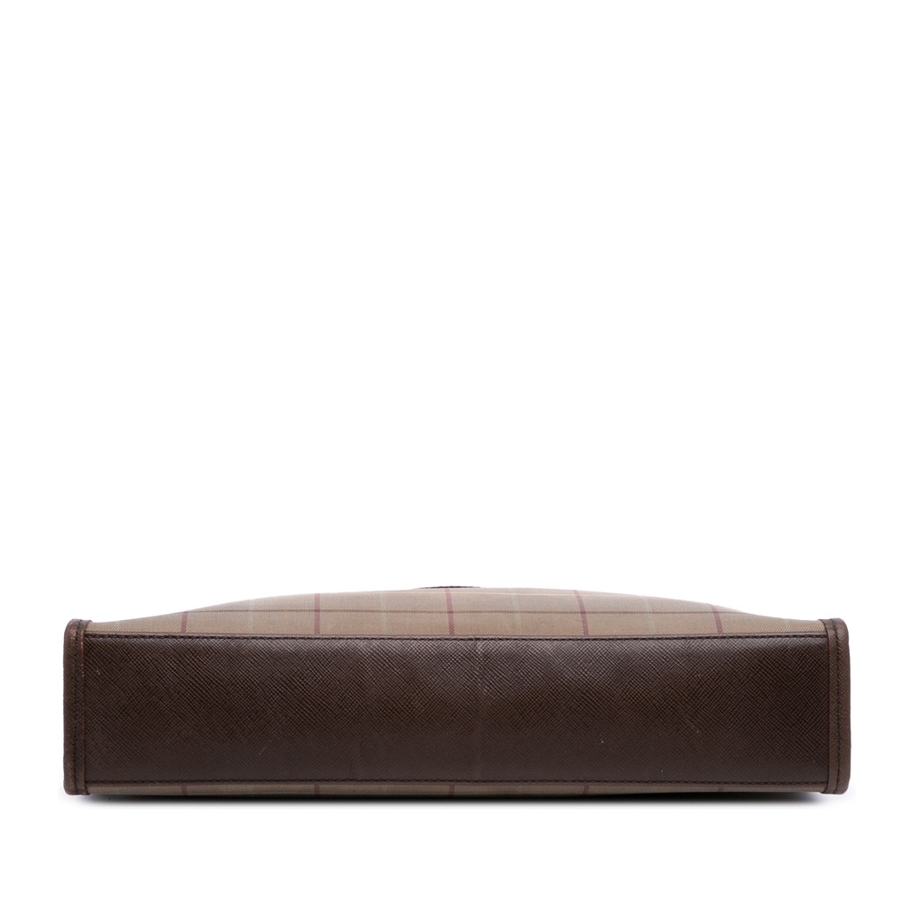 Burberry Vintage Check Canvas Clutch - Image 6