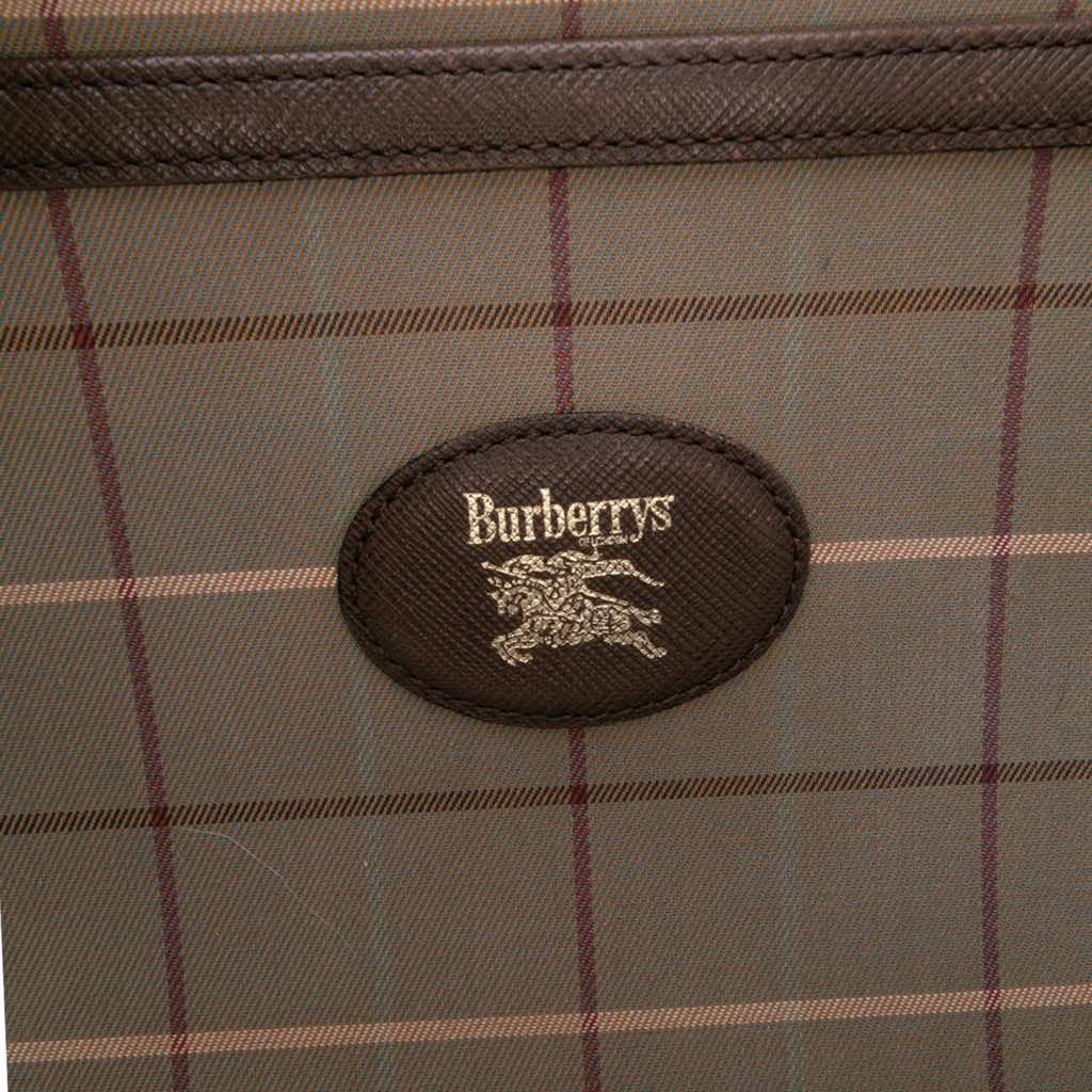 Burberry Vintage Check Canvas Clutch - Side view