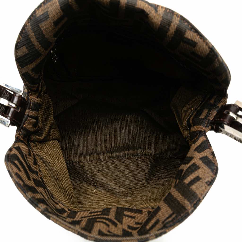 Fendi Zucca Canvas Double Flap Shoulder Bag - 4