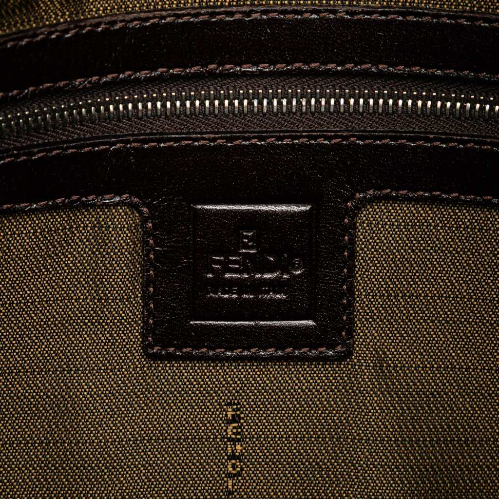 Fendi Zucca Canvas Double Flap Shoulder Bag - 5