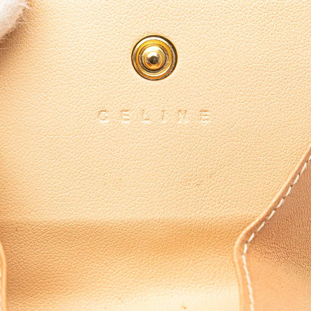 Celine Macadam Coated Canvas Coin Pouch - Side view