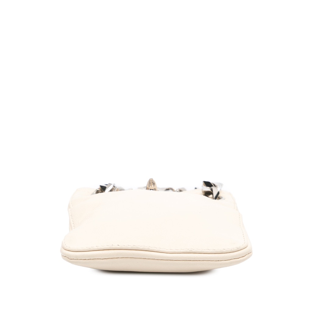 Givenchy Leather Shark Lock Chain Shoulder Bag - Image 6