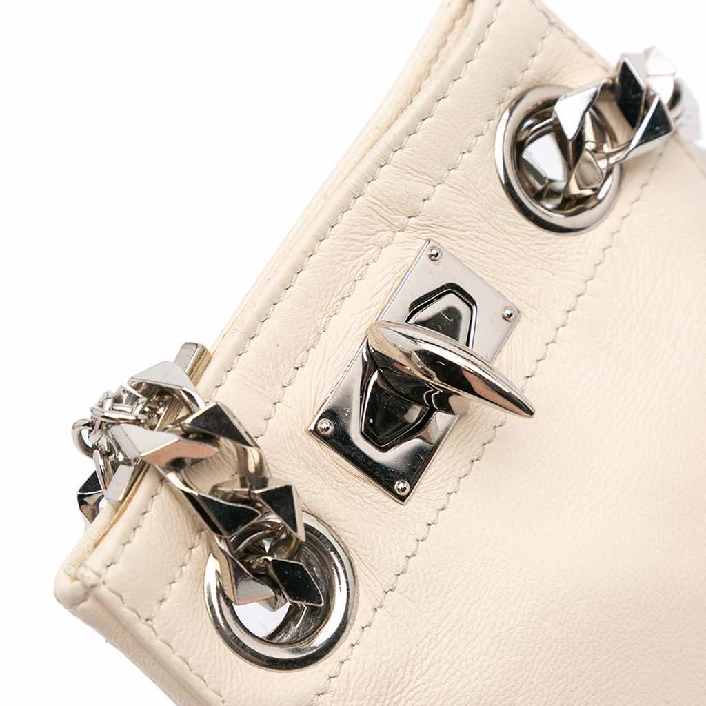 Givenchy Leather Shark Lock Chain Shoulder Bag - Image 10