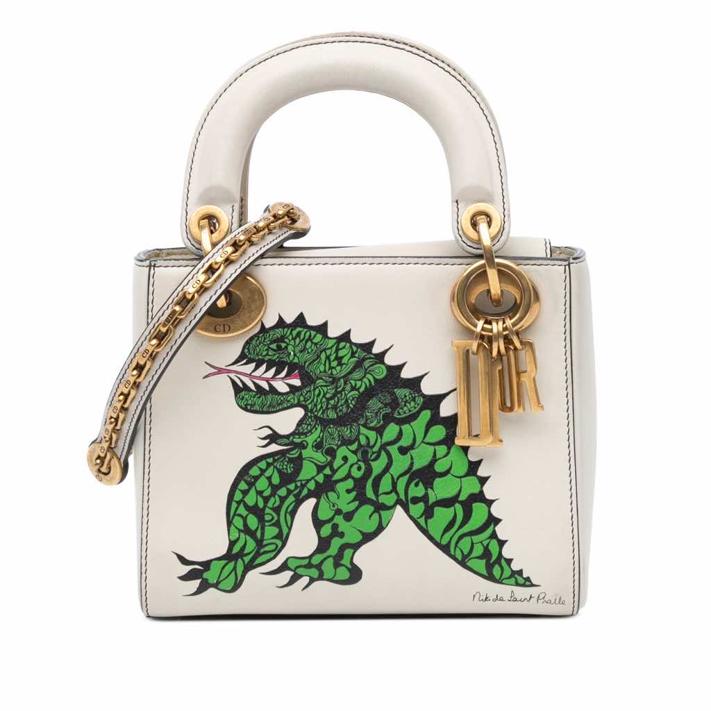 Dior Limited Edition Niki De Saint Phalle Mini Calfskin Dragon Lady Dior