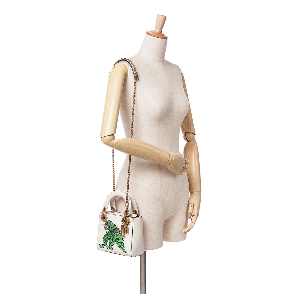 Dior Limited Edition Niki De Saint Phalle Mini Calfskin Dragon Lady Dior - Image 12