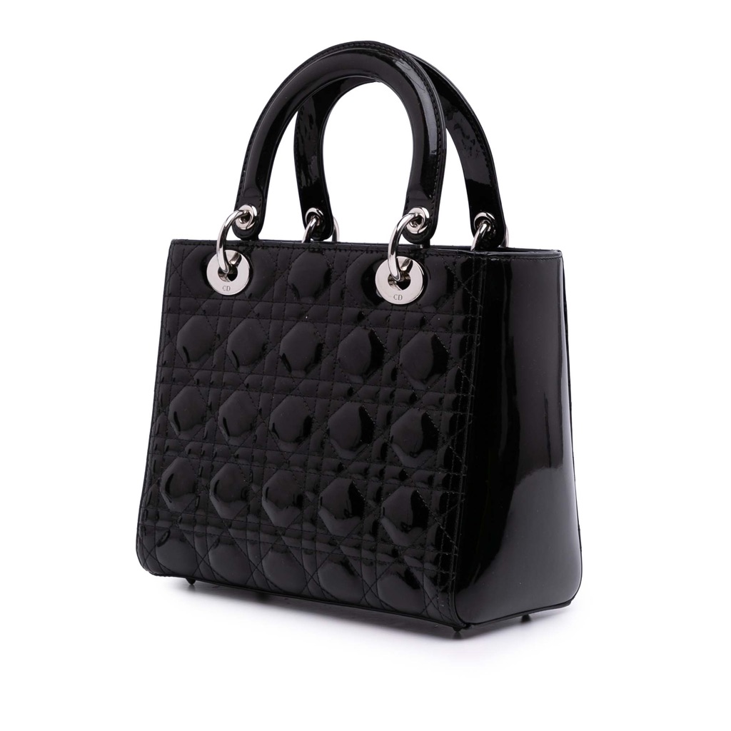 Dior Medium Patent Cannage Lady Dior - Back view