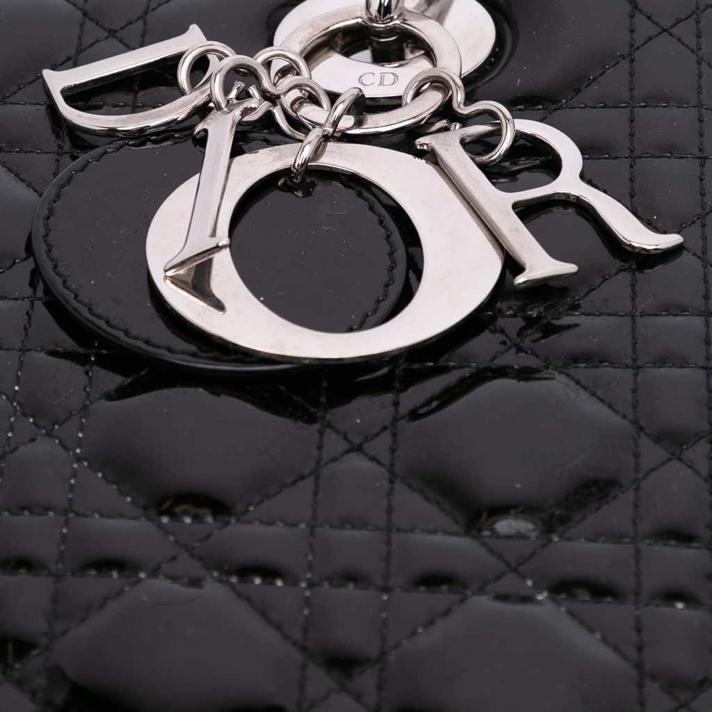 Dior Medium Patent Cannage Lady Dior - Image 13