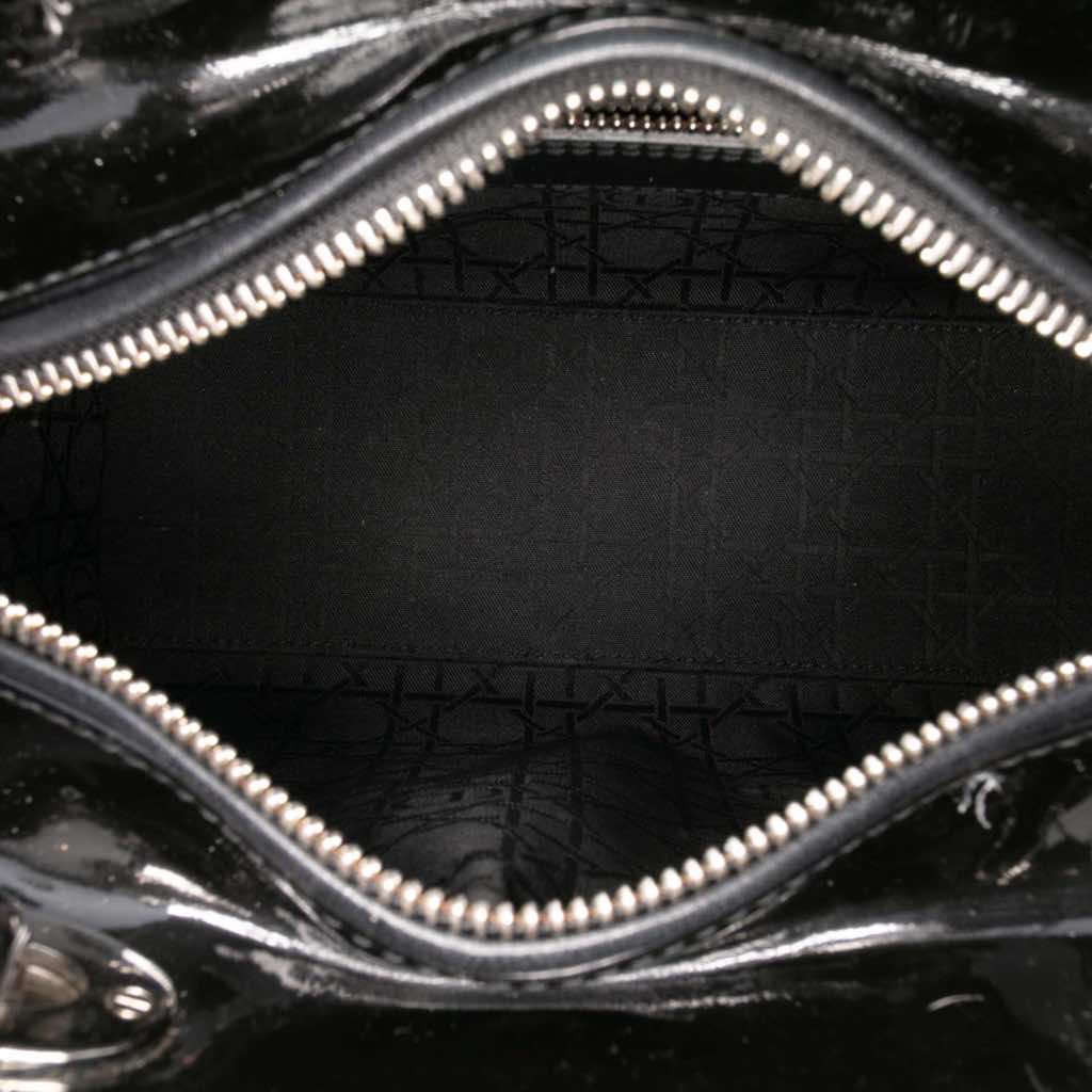 Dior Medium Patent Cannage Lady Dior - 4