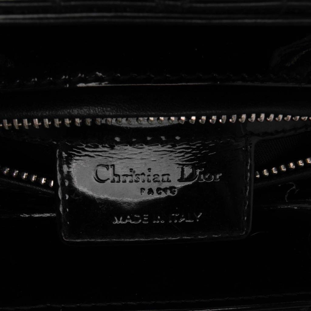 Dior Medium Patent Cannage Lady Dior - Side view