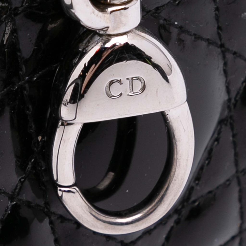 Dior Medium Patent Cannage Lady Dior - Image 11