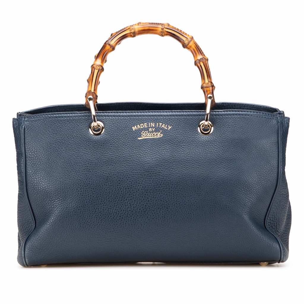 Gucci Medium Calfskin Bamboo Shopper Satchel