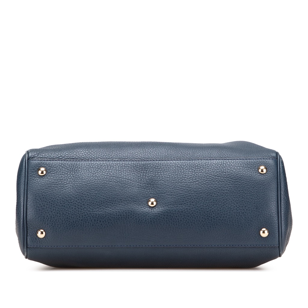 Gucci Medium Calfskin Bamboo Shopper Satchel - 3