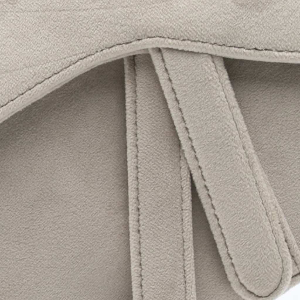 Dior Mini Velvet Crystal Embellished Saddle Bag - 5