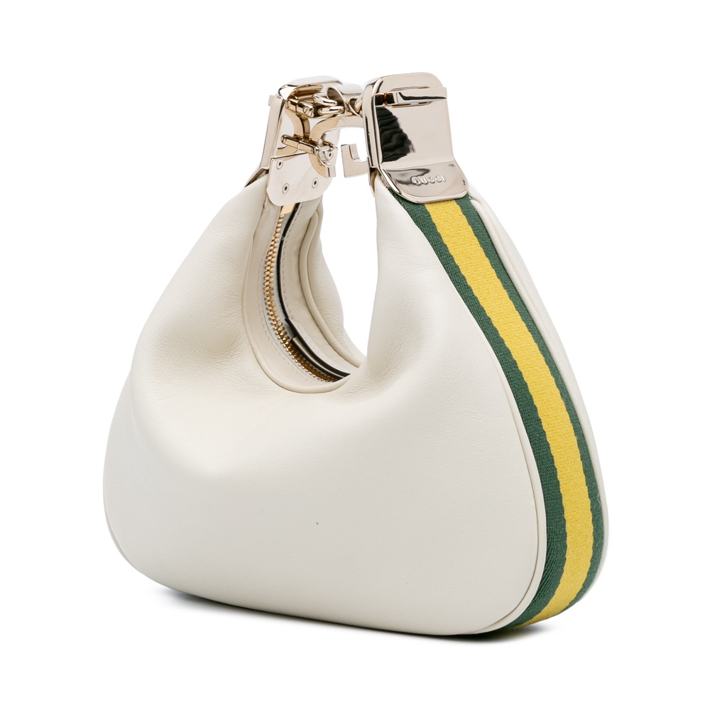 Gucci Small Leather Web Attache Crossbody - 2