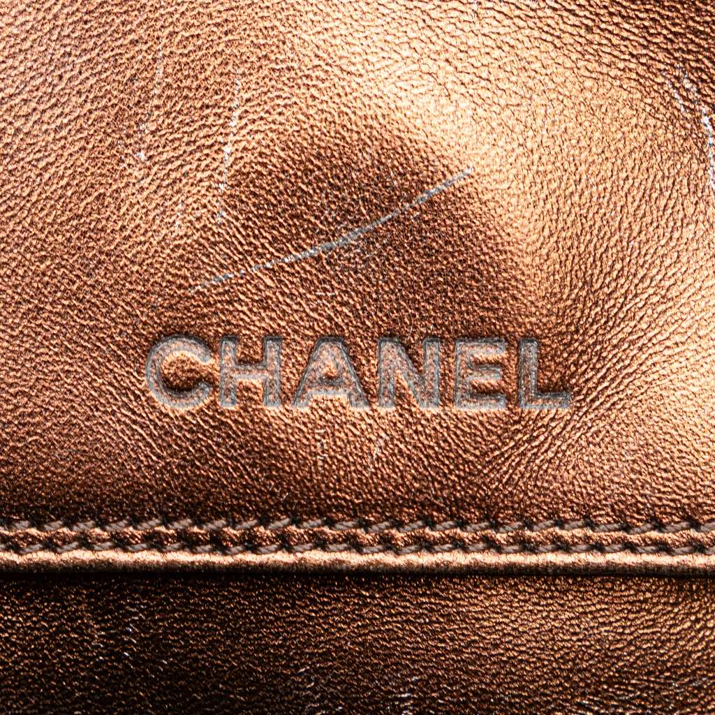 Chanel Metallic Lambskin Flap Crossbody - Image 10