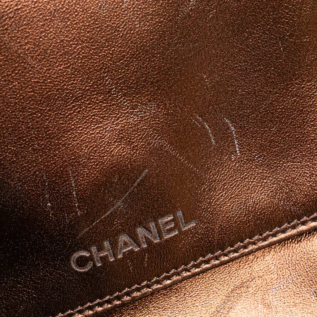 Chanel Metallic Lambskin Flap Crossbody - Image 11