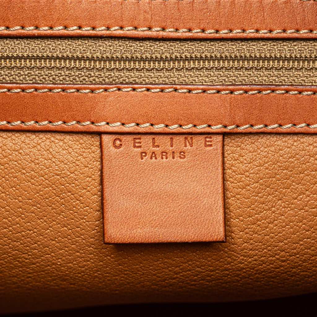 Celine Macadam Coated Canvas Shoulder Bag - 5