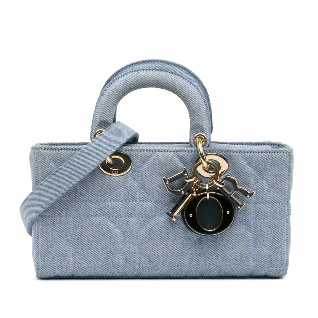 Dior Small Denim Macrocannage Lady D Joy