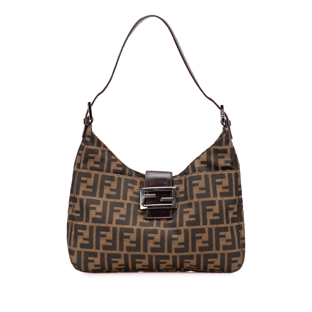 Fendi Zucca Canvas Shoulder Bag