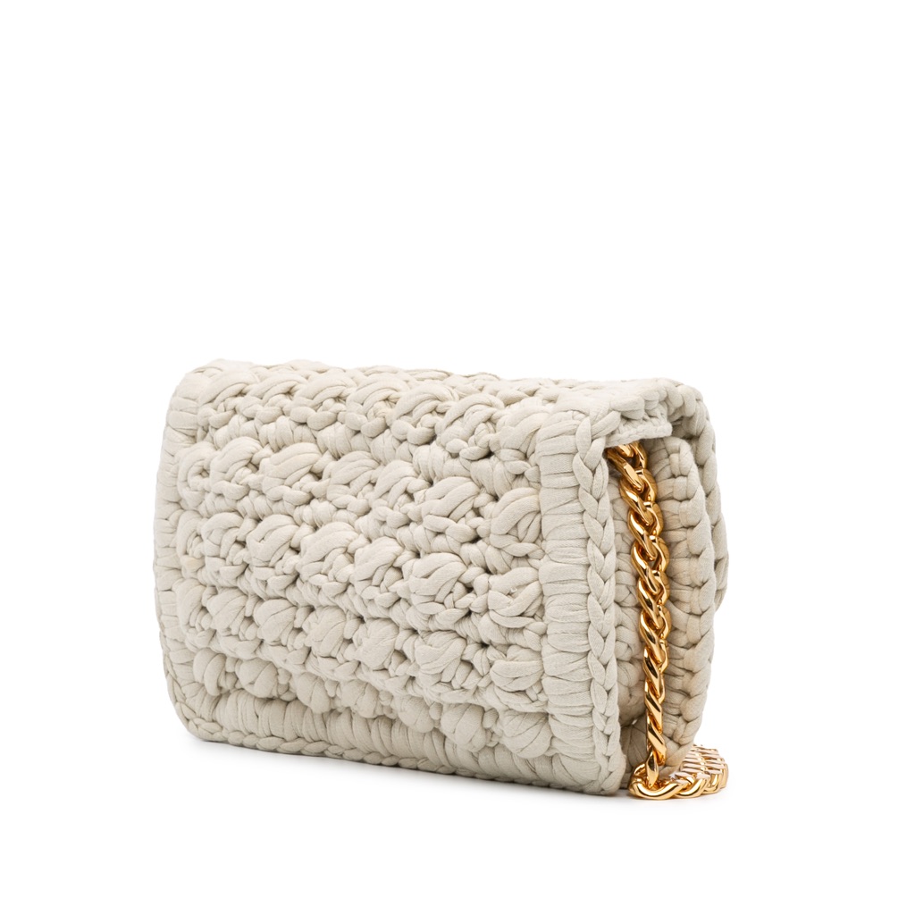 Bottega Veneta Jersey Crochet Shoulder Bag - 2