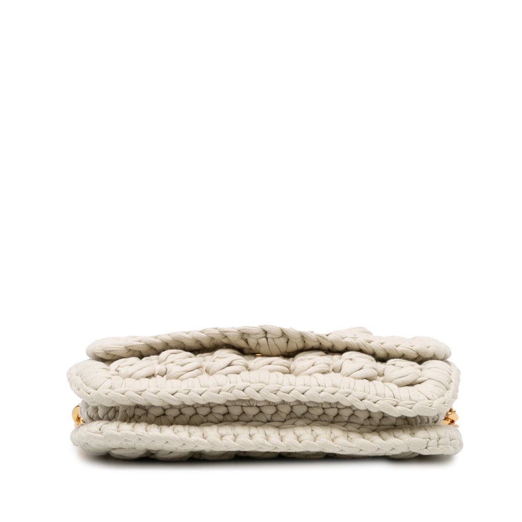 Bottega Veneta Jersey Crochet Shoulder Bag - 3