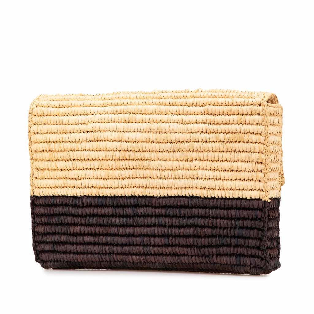 Balenciaga Motocross Classic Envelope Giant 12 Raffia Clutch - 2