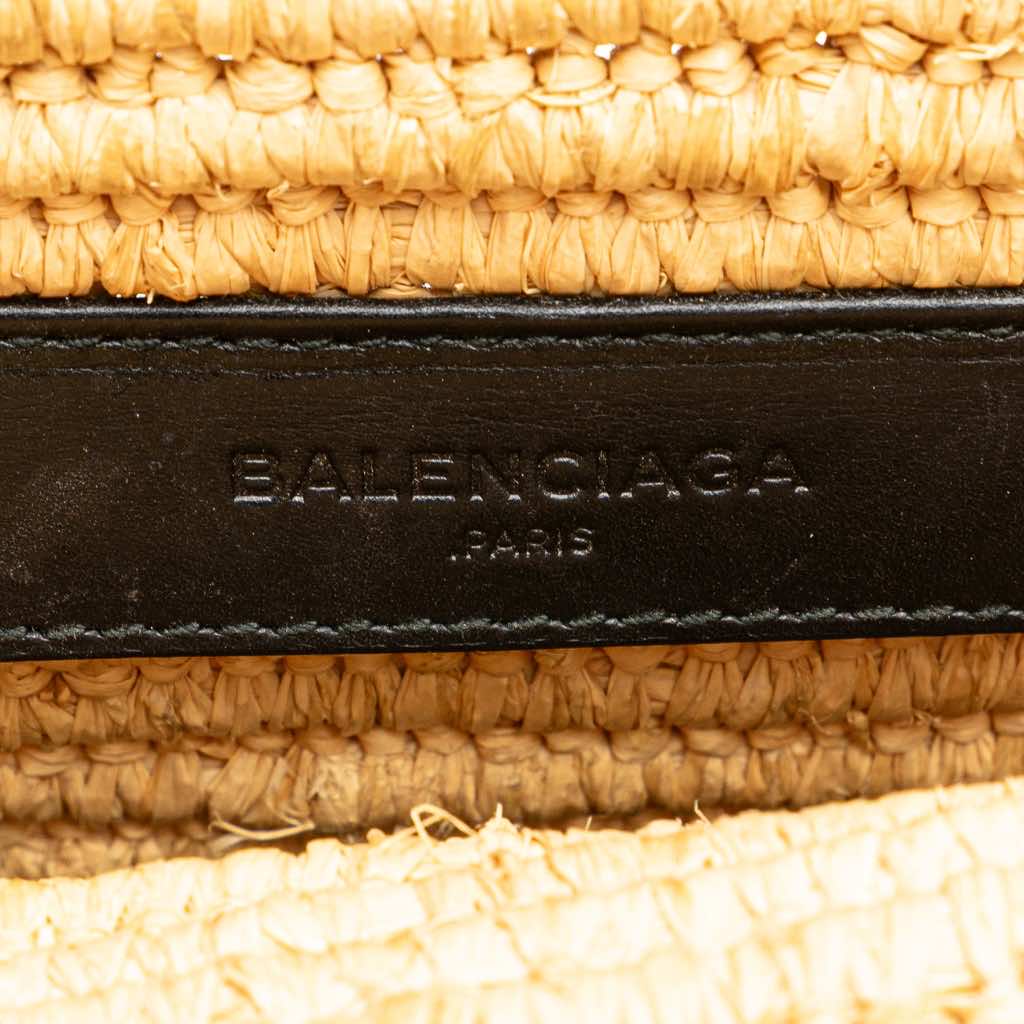 Balenciaga Motocross Classic Envelope Giant 12 Raffia Clutch - 5
