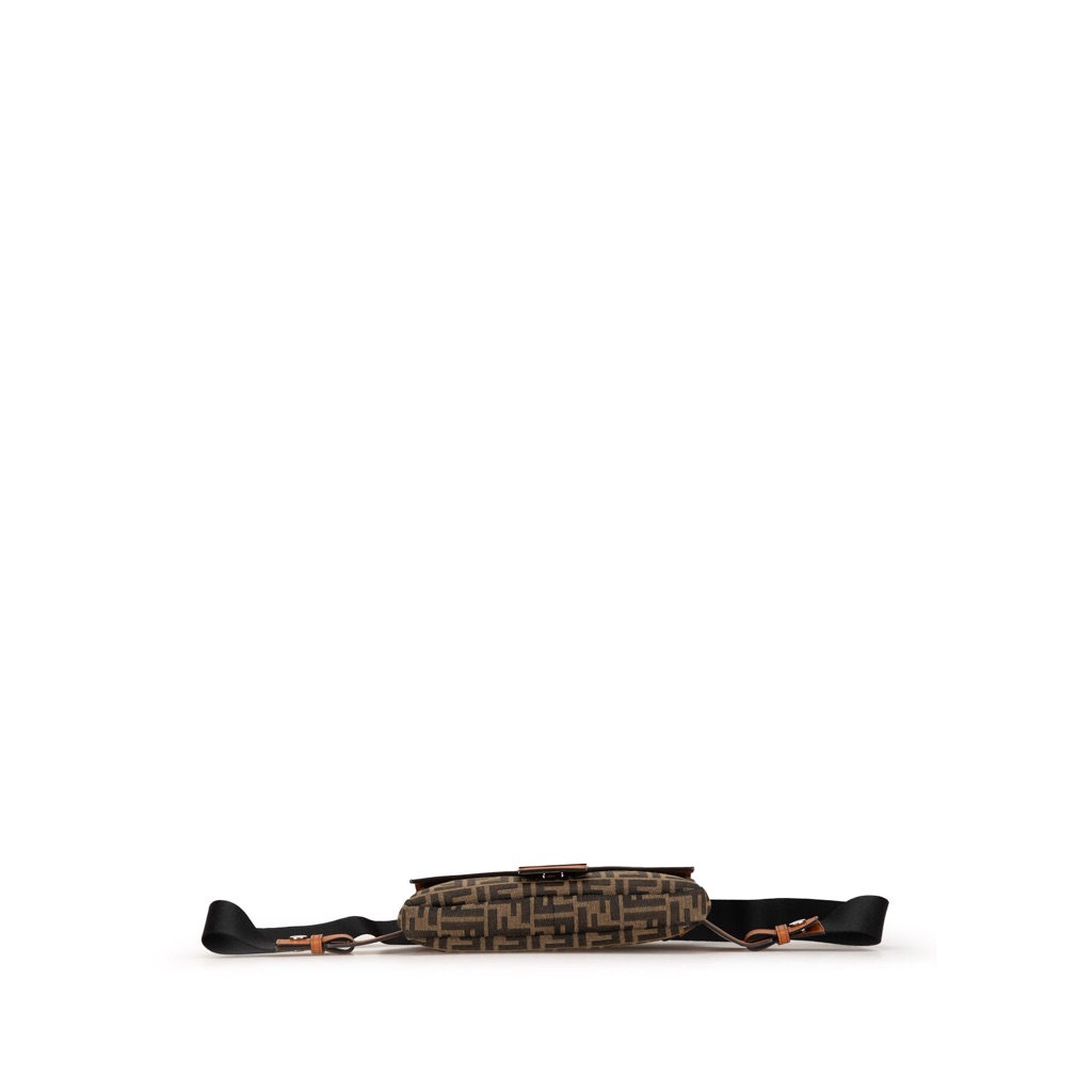 Fendi Zucca Canvas and Leather Convertible Baguette - 3