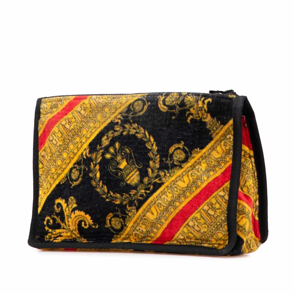 Versace Terry Medusa Baroque Print Clutch - Back view