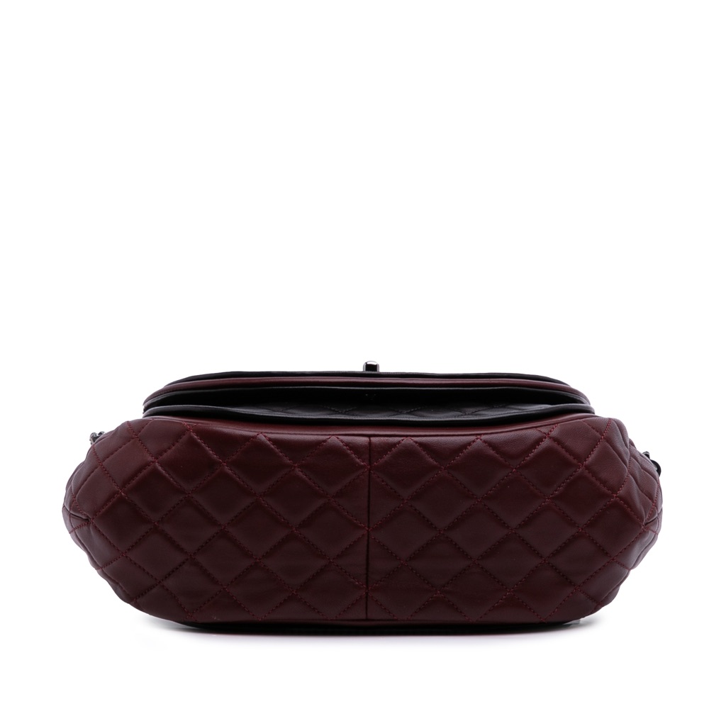 Chanel Bicolor Quilted Lambskin Twist Crescent Flap - Image 6