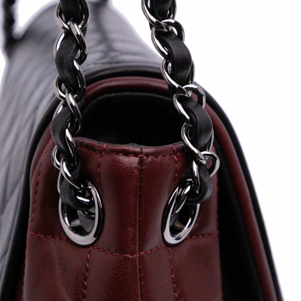 Chanel Bicolor Quilted Lambskin Twist Crescent Flap - Image 12